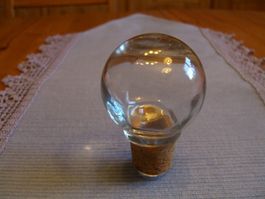 Glaskugel als Flaschenzapfen,Flaschenverschluss,Zierkorken
