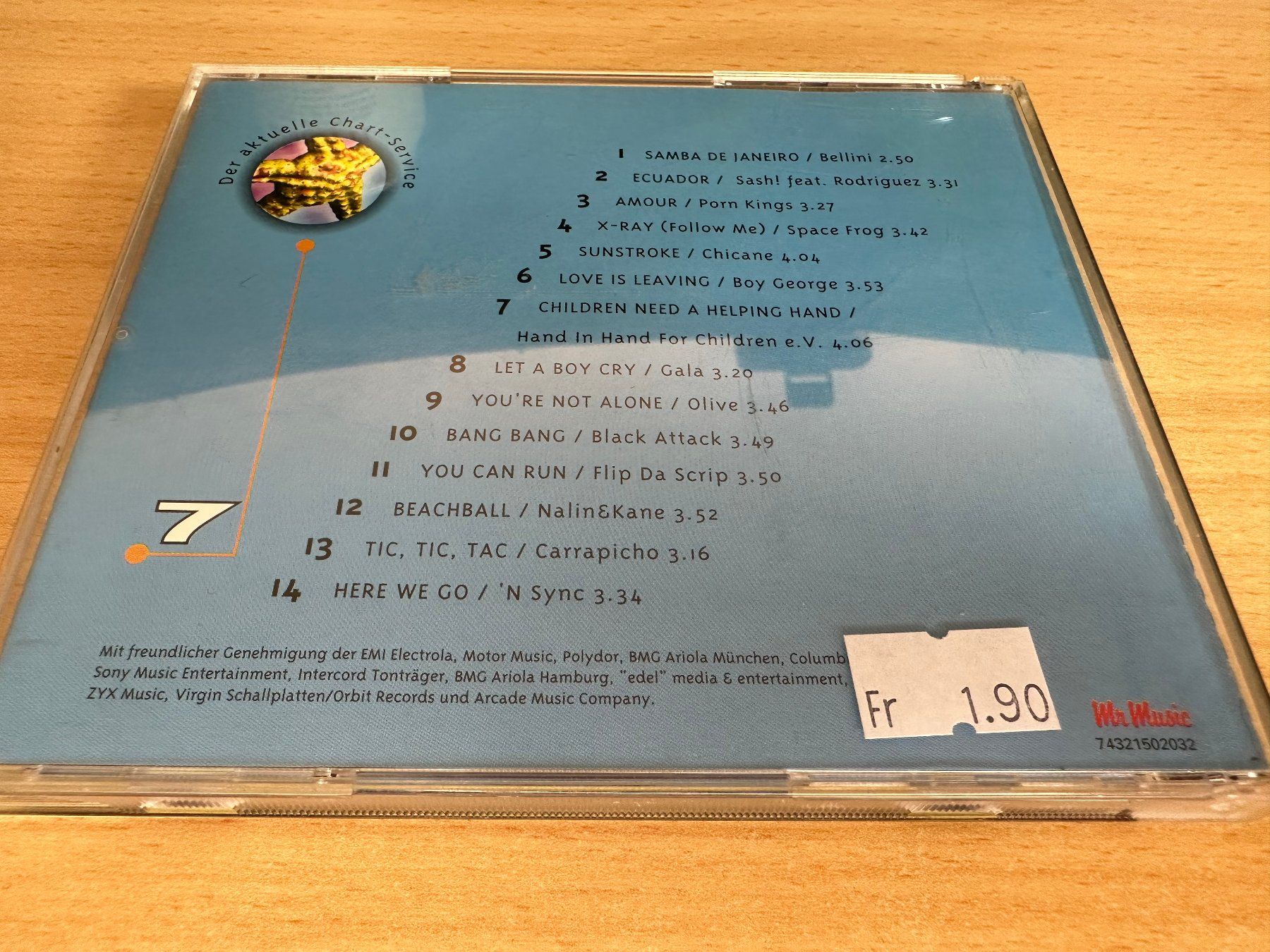 CD: Various – Chart Hits Vol. 7 1997 – Usato da Rikon im Tösstal venduto da Alpenmutz 1