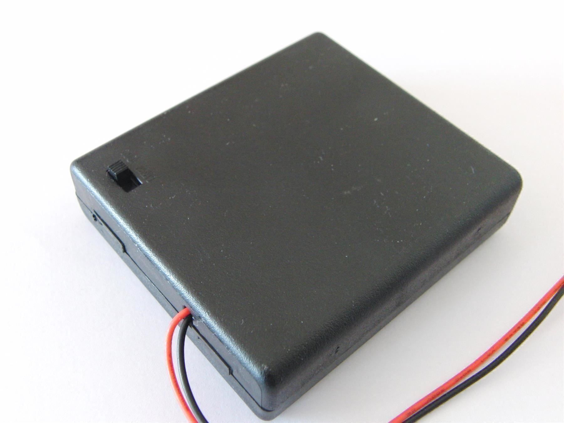 Componenti elettronici: Batteriebox für 4 AA Batterien – Nuovo (secondo la descrizione) da Riehen venduto da GrauerBaer55