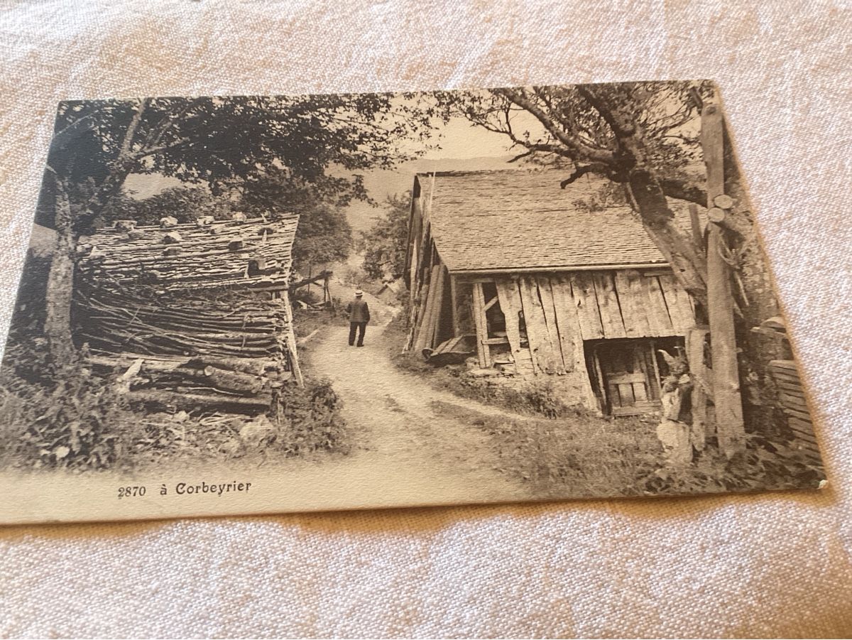 Ansichtskarten: Corbeyrier 1910  rare – Gebraucht aus Luc (Ayent) von Rebouille