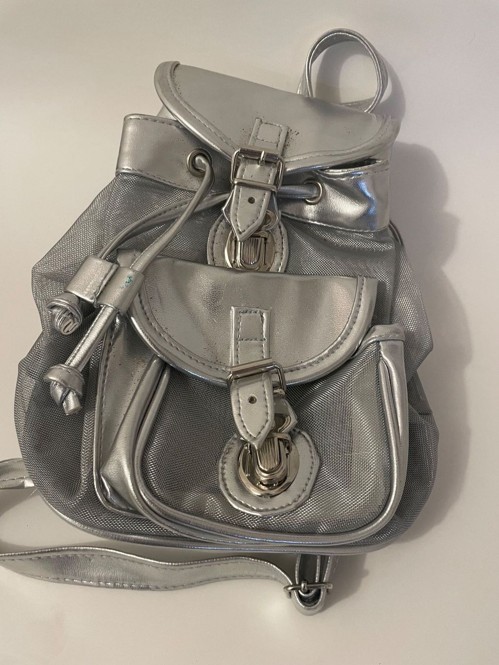 Zaini: Silberner Cityrucksack – Usato da Zürich venduto da Joba-Sell 1