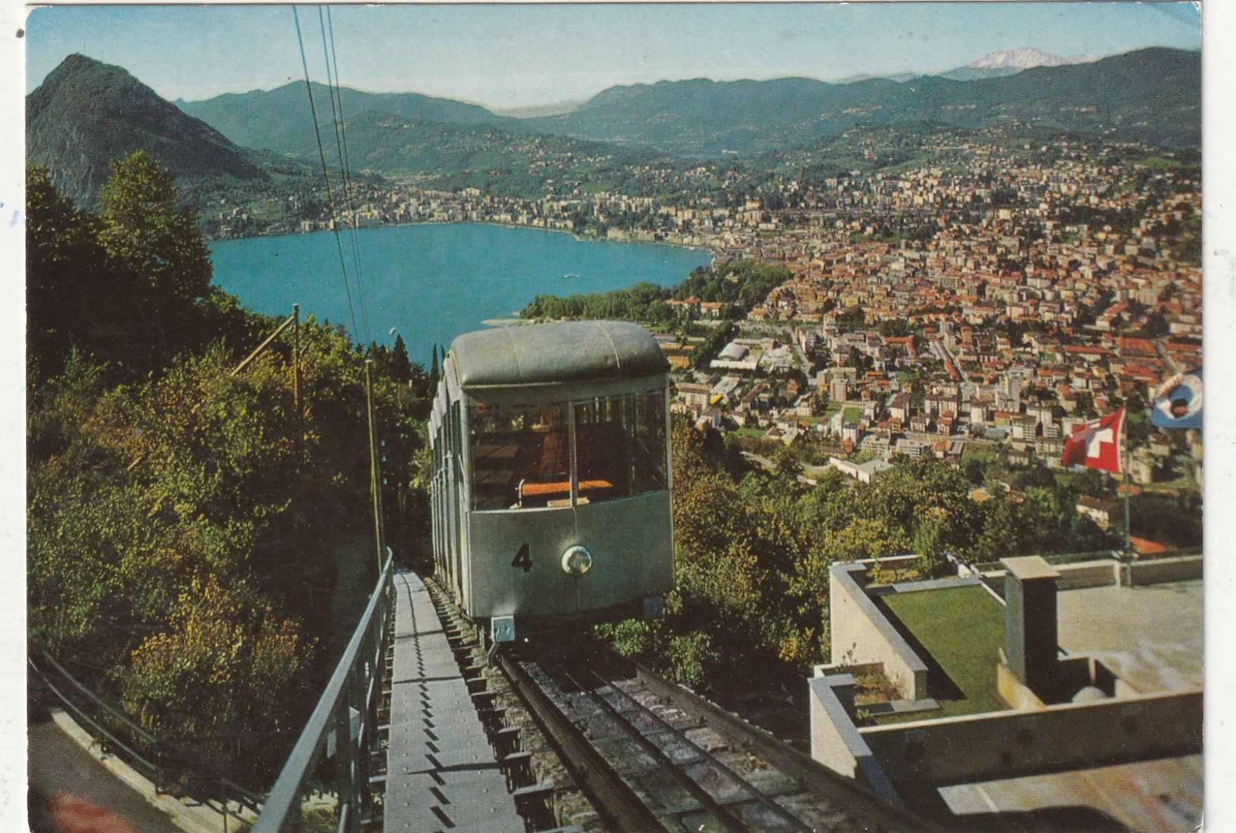 Cartes postales: Bahn Lugano Monte Bre – D'occasion à Lumbrein par made02