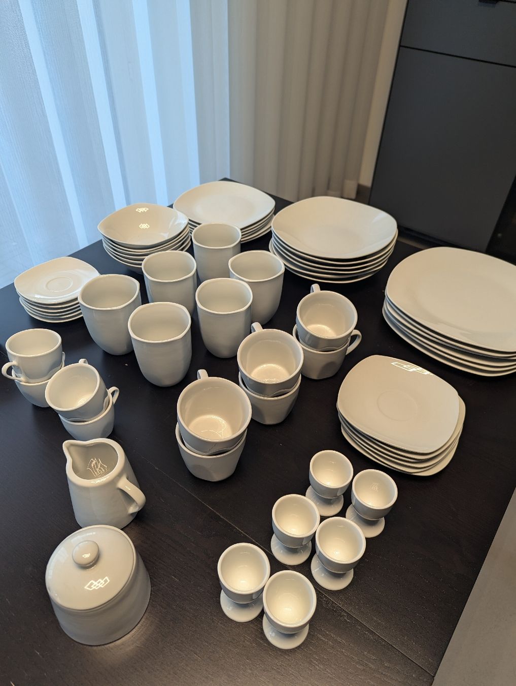 Set di piatti: Geschirrset (vollständig, 62-teilig) – Nuovo (secondo la descrizione) da Schlieren venduto da cla_wxj2 3