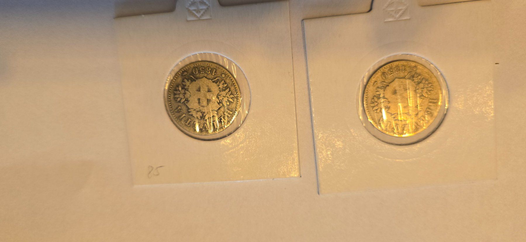 Tutti le monete: Piece 20cts 1850 – Usato da Fribourg venduto da yan_z5fr 1