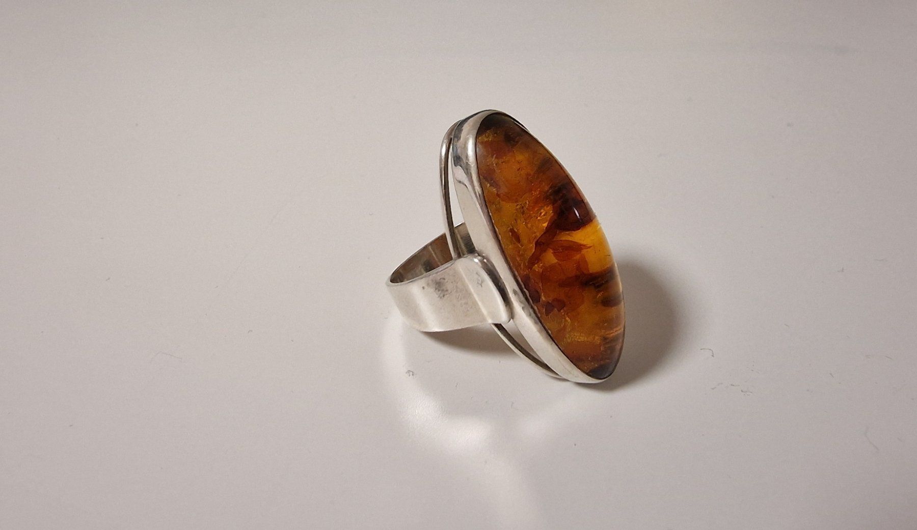 Bagues: Vintage Silberring grosser Bernstein 835 Silber – D'occasion à Baar par romesds88 5