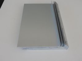 Alu Blech Winkel 1 mm farblos eloxiert.