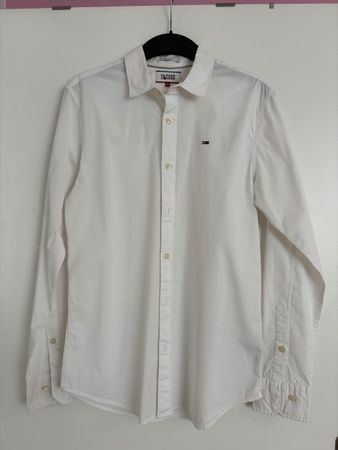 Hilfiger Denim Herrenhemd – Weiss – Grösse M – Slim Fit