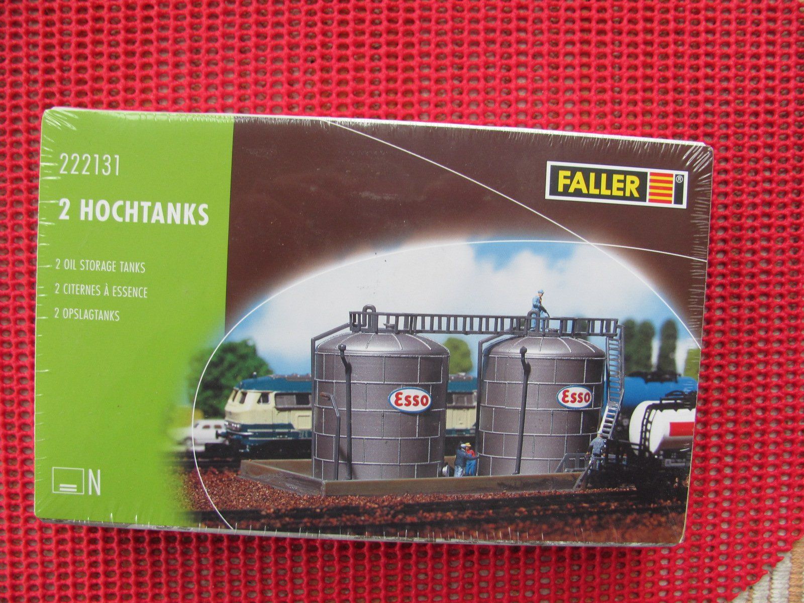 Faller Modellini di ferrovie: 2 Hochtanks von Faller 222131 – Nuovo e nell'imballaggio originale da Uznach venduto da Bimbolino