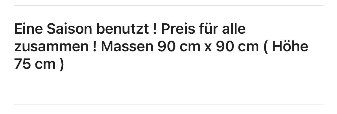 Tische: Aussen Tische / 6 Stück – Gebraucht aus Steinhausen von LABUD 1
