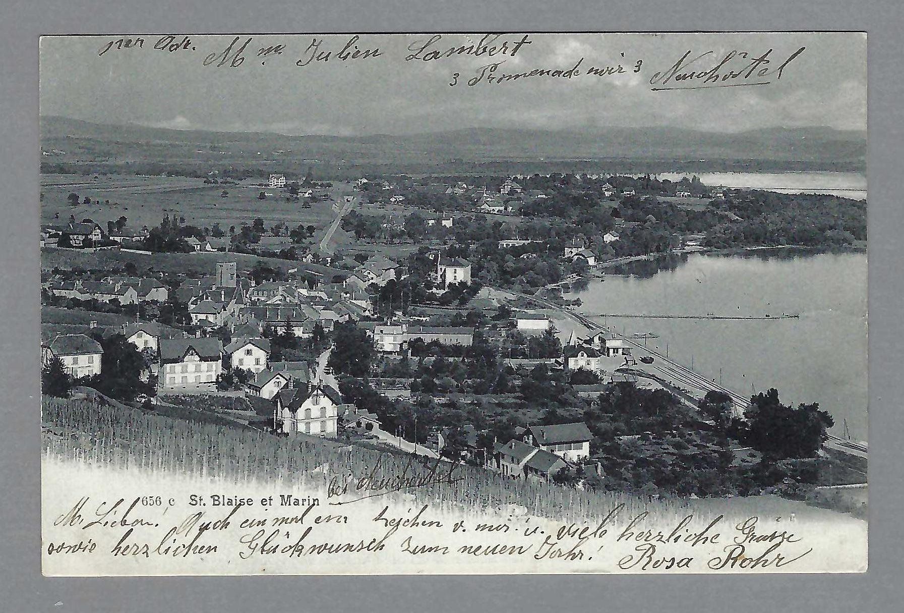 Cartoline postali: 1904, ST.BLAISE ET MARIN – Usato da Pura venduto da ulisse1957