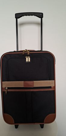 Rollkoffer schwarz braun wie Neu