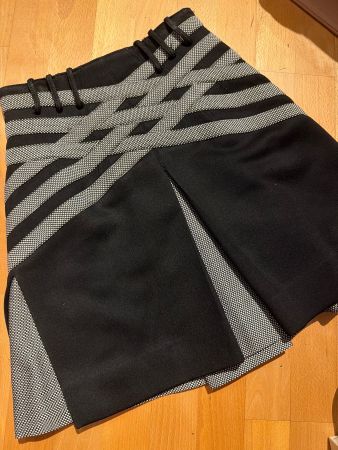 Balenciaga Jupe Herbst Winter schwarz grau Gr. 36 neu