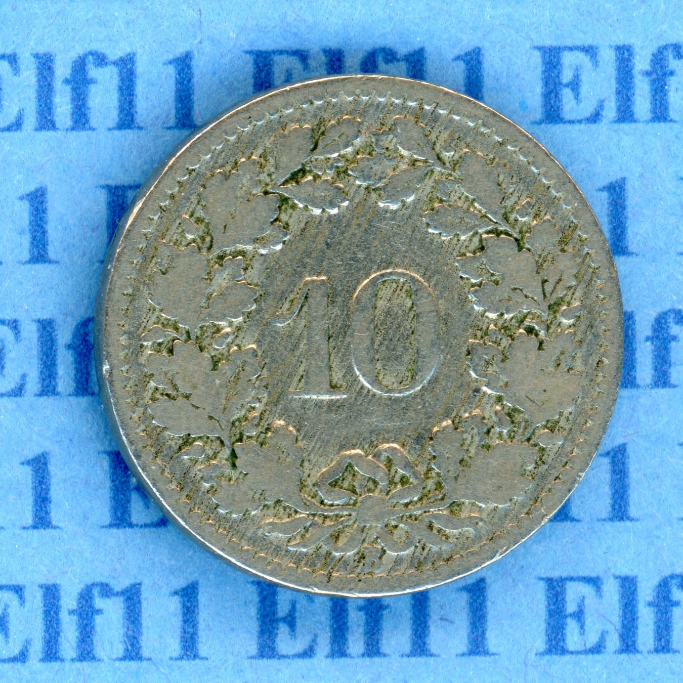 Tutti le monete: CHF___0.10 1895 s 10 Rappen – Usato da Widnau venduto da Elf11 1