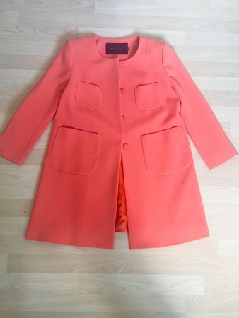 Tara Jarmon: leichter Mantel, 3/4 Ärmel, hellrot, 38