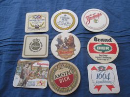 lot de 9 sous bocks (Tuborg, Kronenbourg...)