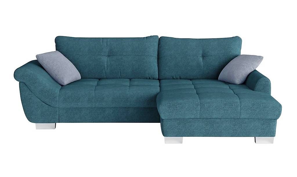 Divani: Ecksofa mit Bettfunktion, Stoff petrol, Recamière rechts – Usato da Herrenschwanden venduto da Mar_Wy 1