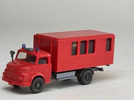 VE1- Wiking Mercedes 1413 Feuerwehr Absetzcontainer