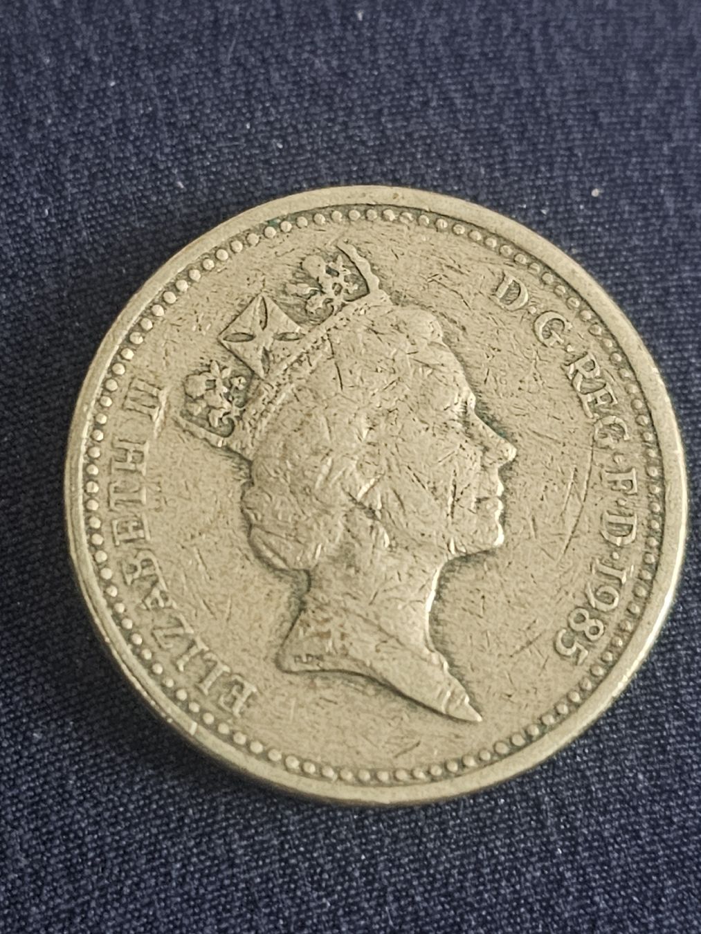Grossbritannien 1 Pound 1985 Elizabeth II Münze gebraucht (Gebraucht ...