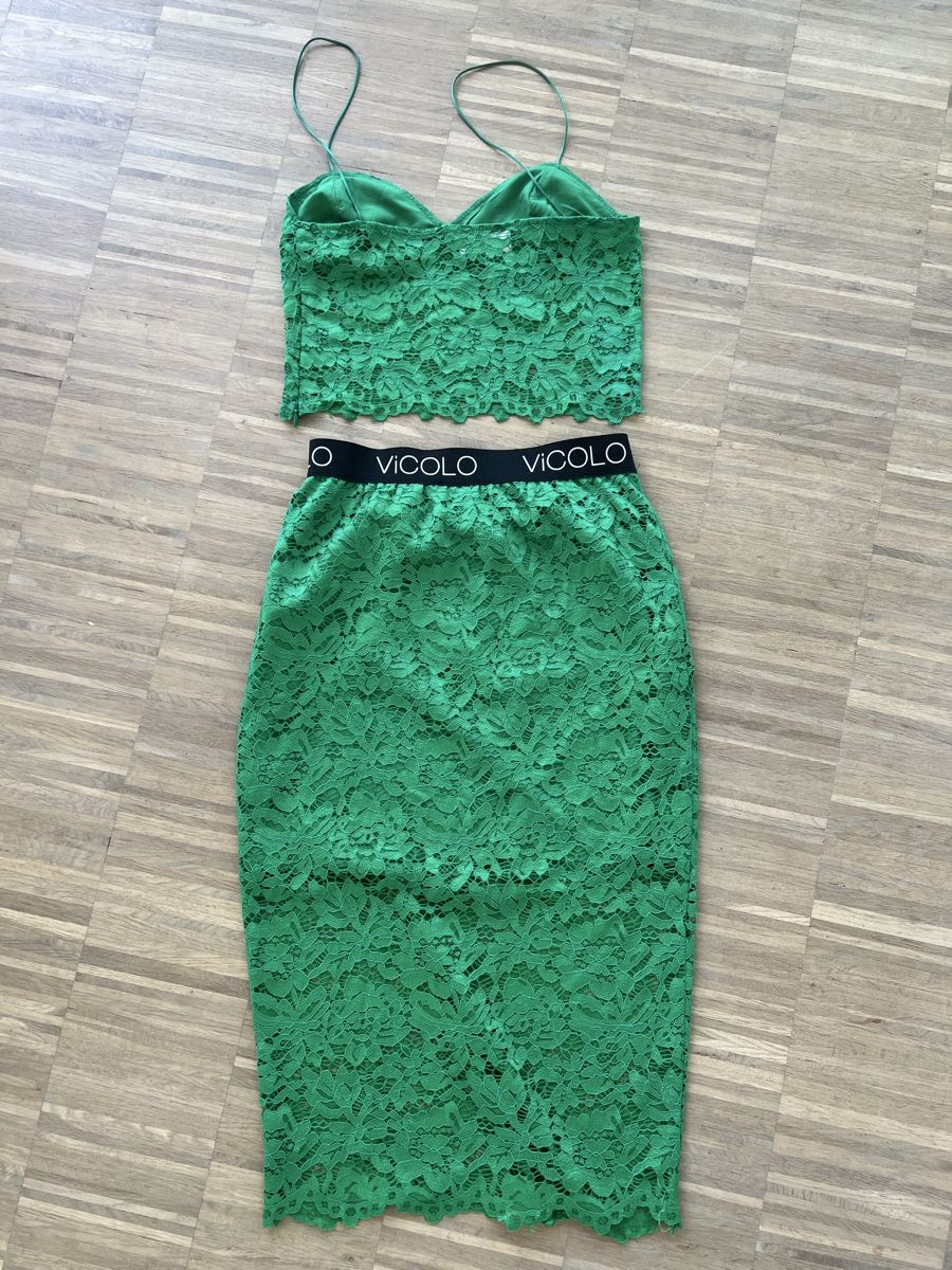 Lotti di vestiti: Green Lace Top and Skirt Set S – Nuovo (secondo la descrizione) da Dübendorf venduto da kat_yx9r 2