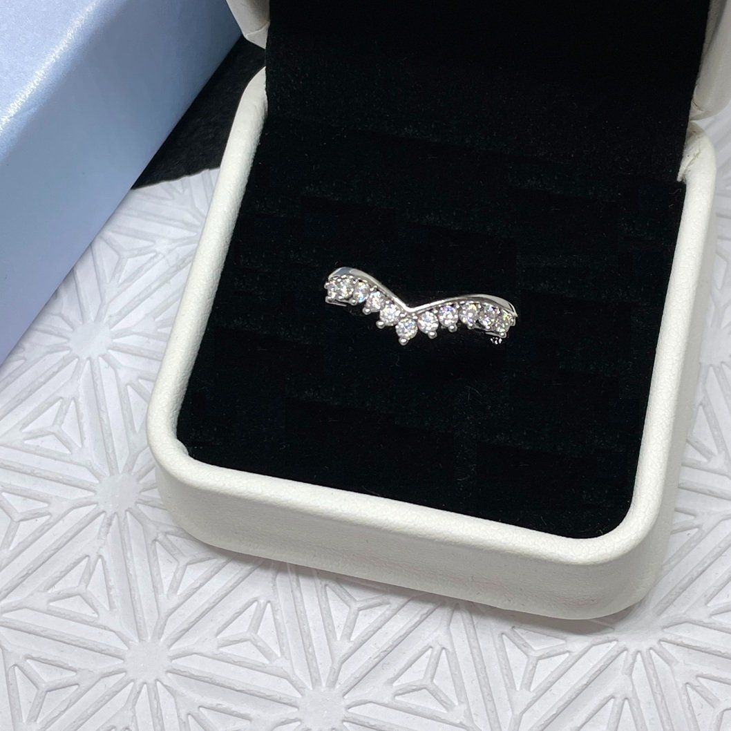 Bagues: Moissanit Ring Silber - Gr. 56 – Neuf (Voir description) à Thun par Creative-Art-Tess