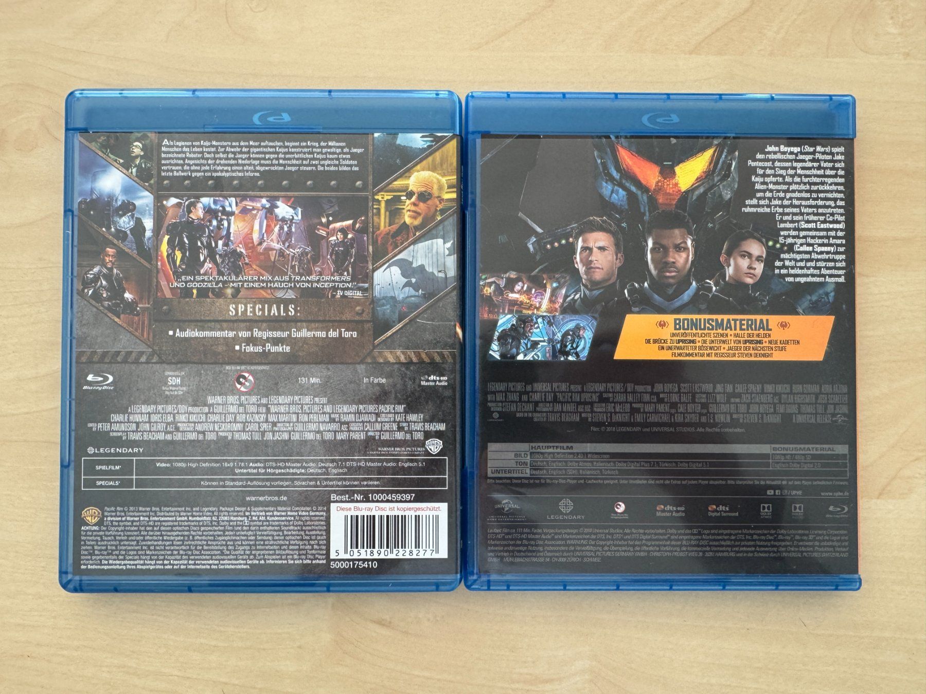 Tutti i DVDs: Blu-Ray Pacific Rim 1 und 2 - Uprising – Usato da Männedorf venduto da LTMCS 1