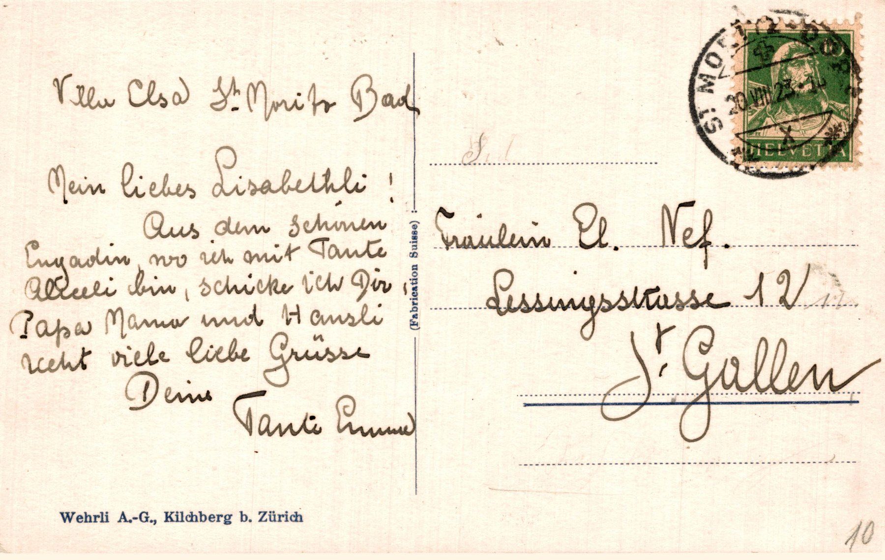 Cartoline postali: Bündner Dorfstrasse. Ziegenherde – Usato da Bronschhofen venduto da Astore 1