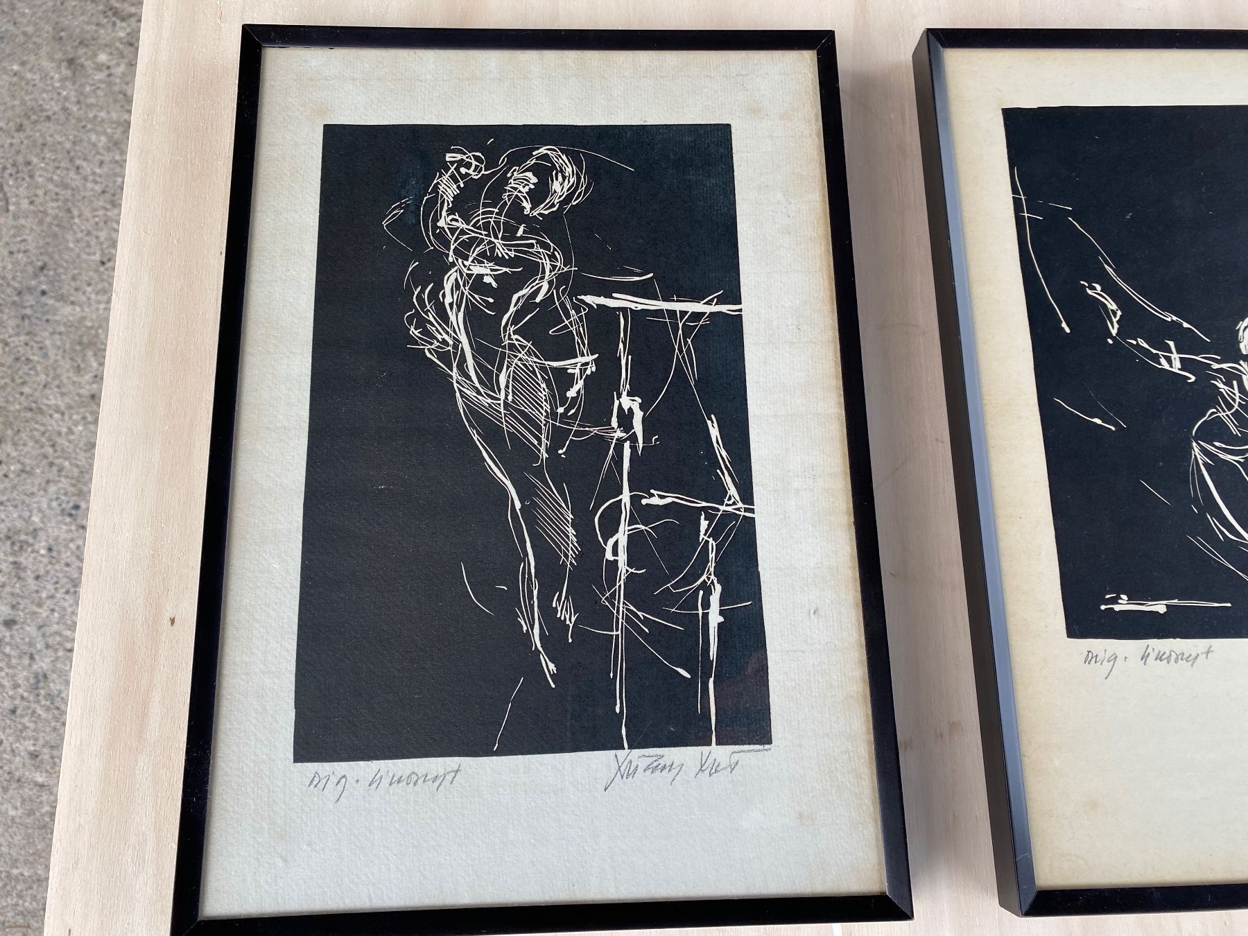 Grafiken & Lithographien: 2 Lithographien von Milan Med – Gebraucht aus Feldbach von Olive1 2