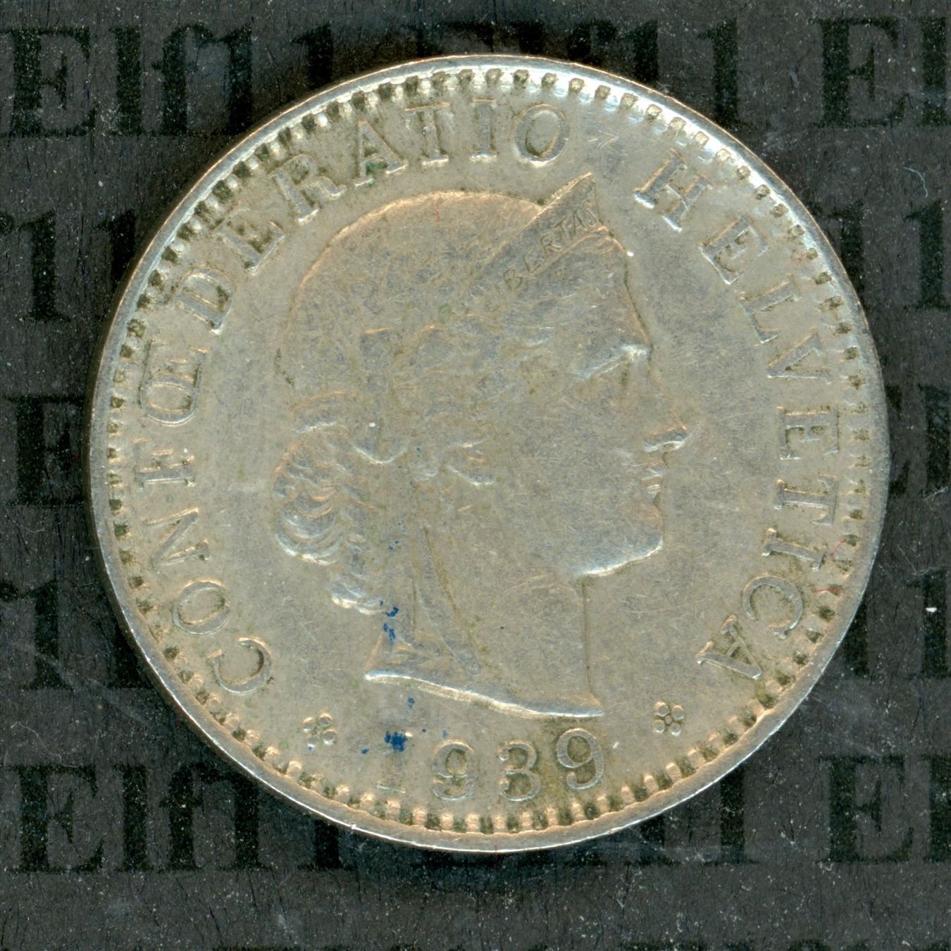 Tutti le monete: CHF___0.20 1939 ss-vz 20 Rappen – Usato da Widnau venduto da Elf11
