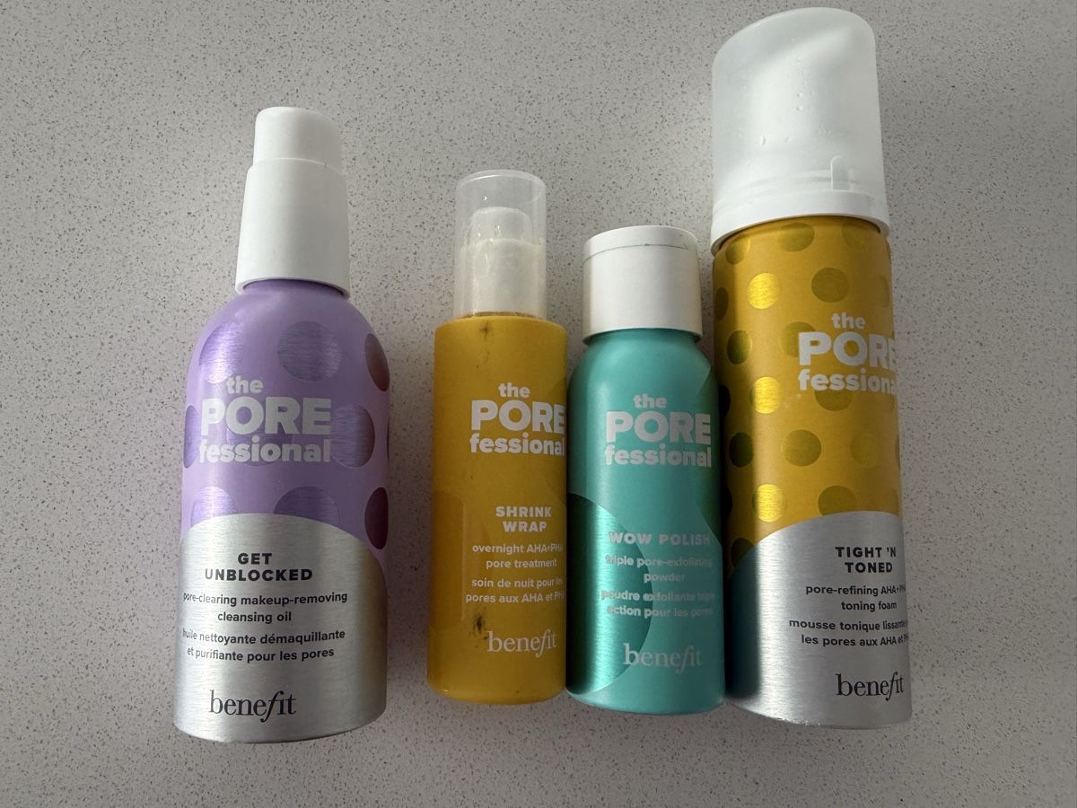 Benefit Cura del viso: Benefit Cosmetics The POREfessional Set 4 pcs Used – Usato da Meggen venduto da Petra-Arte