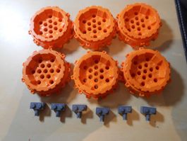 6 Lego Hartplastik Räder ( Set 177 )