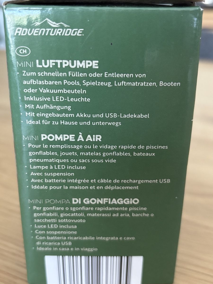 Laborzubehör: Mini Air Pump - New in Box - Great for Camping! – Neu und originalverpackt aus Mellingen von Guilhermefurlan 3