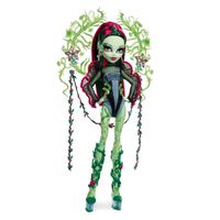 rare Monster High Venus McFlytrap Skull Collector - Neu!