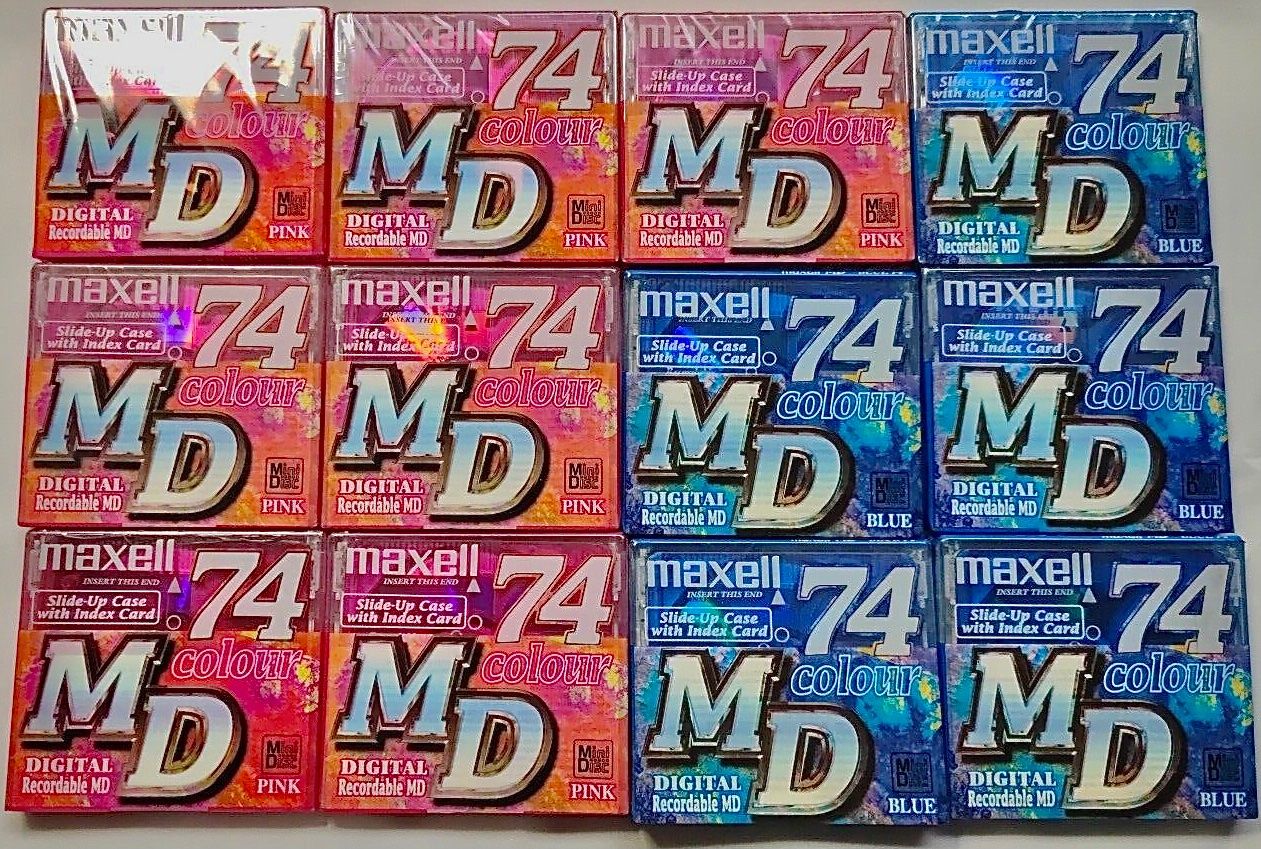 Minidisc: 12 Minidisc Maxell MD 74 NEU / OVP – Neu und originalverpackt aus Forch von xtcpiemont