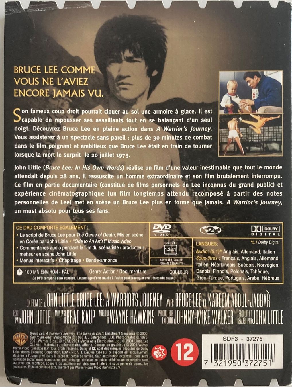 Tutti i DVDs: BRUCE LEE - ITINERAIRE D'UN COMBATTANT – Usato da Poliez-Pittet venduto da Newtown-Records 1