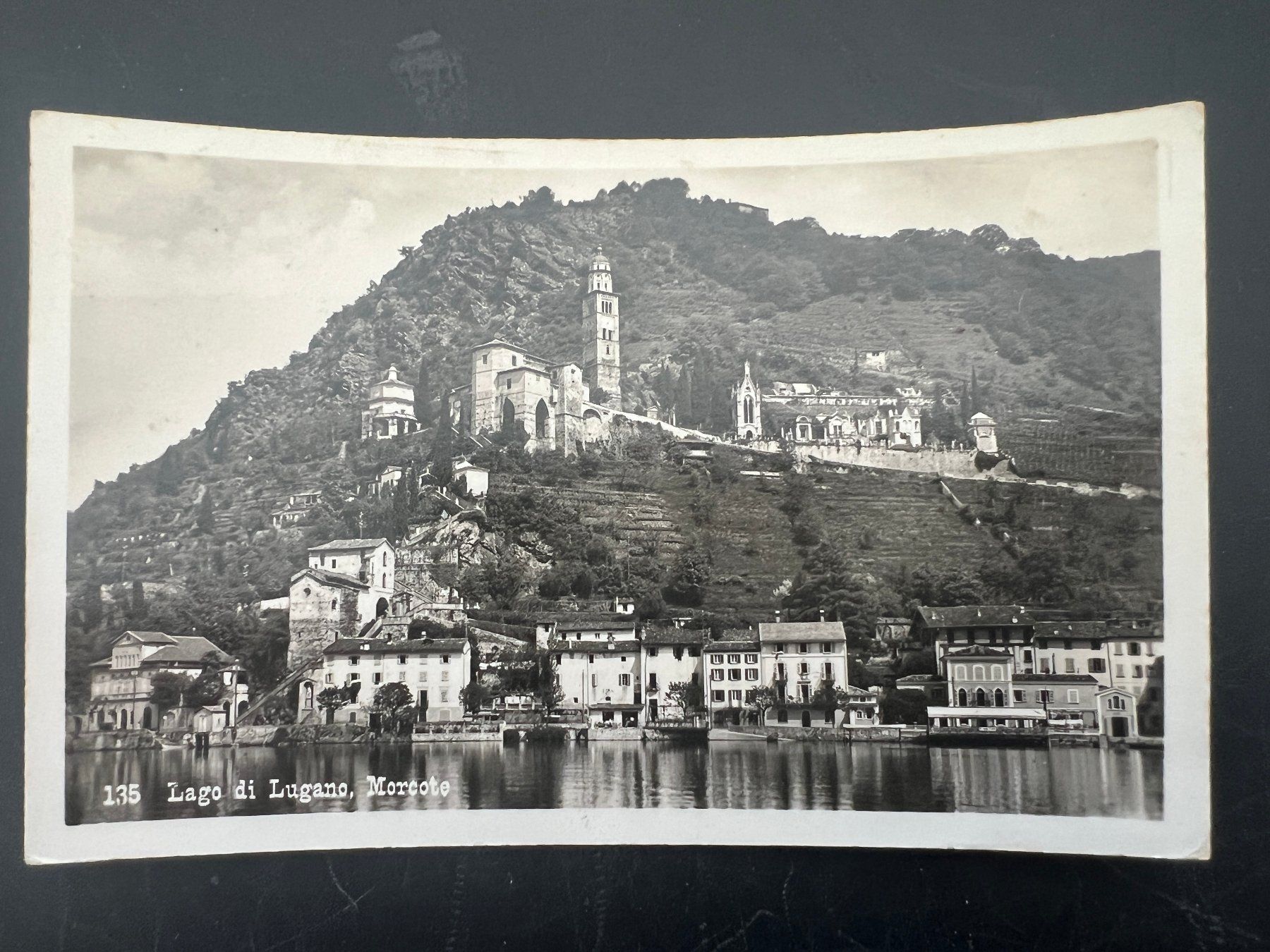 Ansichtskarten: AK  1940 Morcote     (G950) – Gebraucht aus Hinwil von Sidi4
