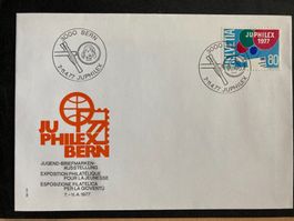 Schweiz 1977 Sonderstempel Juphilex Briefmarkenausstellung