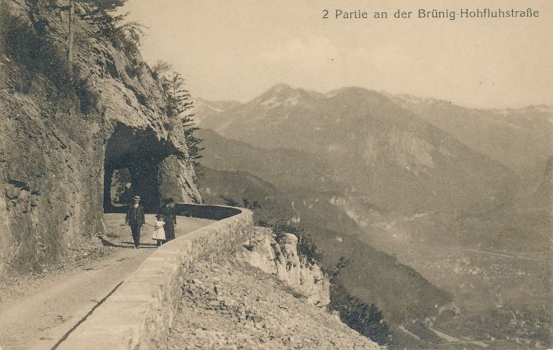 Ansichtskarten: Brünig - Hohfluhstrasse + c1910 – Gebraucht aus Emmenbrücke von teestube
