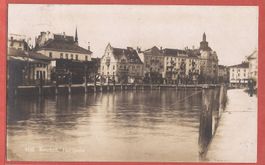 Rorschach Hafenpartie - Fotokarte 1920