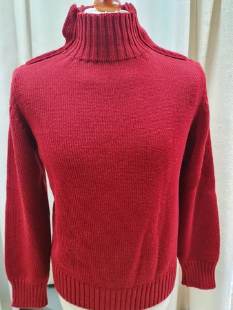 Setball- Pullover rot Merinowolle