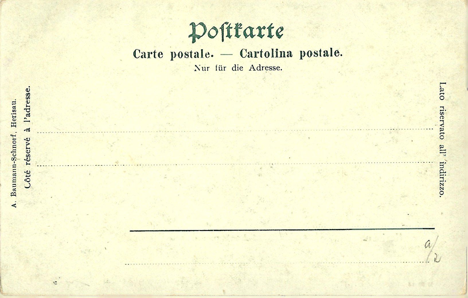 Cartoline postali: Herisau.    Schwellbrunnerstrasse. – Usato da Bütschwil venduto da Jackson1A 1