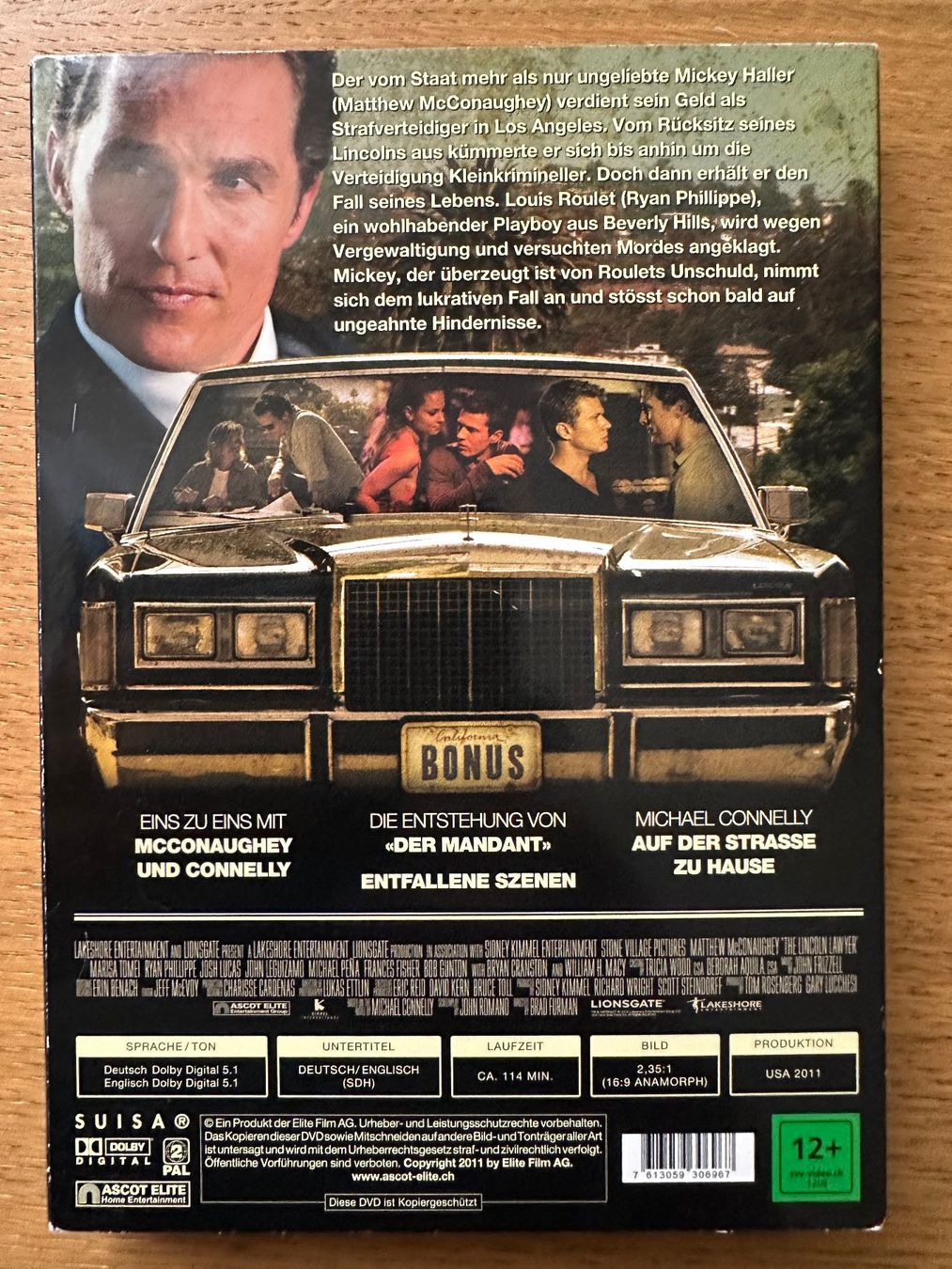 Alle DVDs: The Lincoln Lawyer – Gebraucht aus Seewen SO von Harvest8 1
