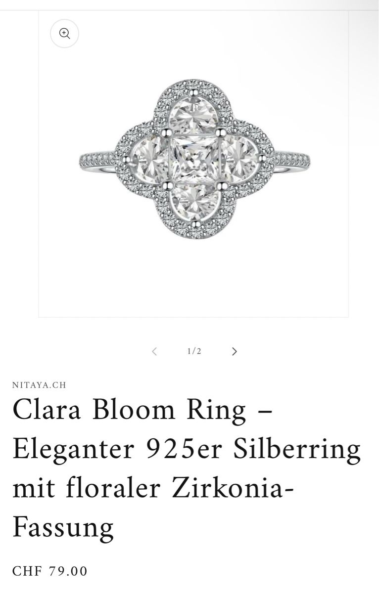 Ringe: Kleeblatt Ring 925 – Gebraucht aus Neerach von irasan 1