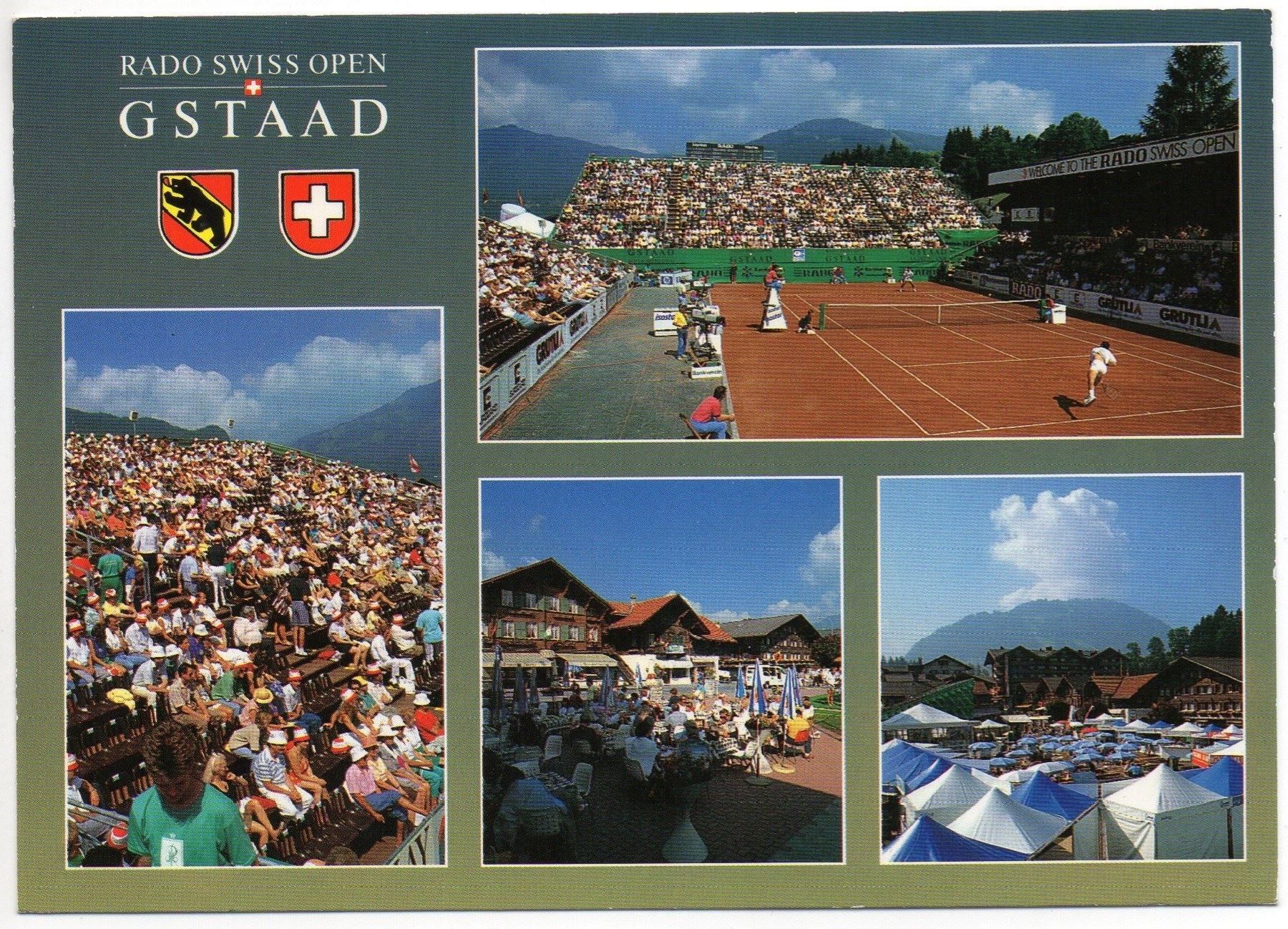 Cartoline postali: GSTAAD Tennis Swiss Open – Usato da Jona venduto da philajona