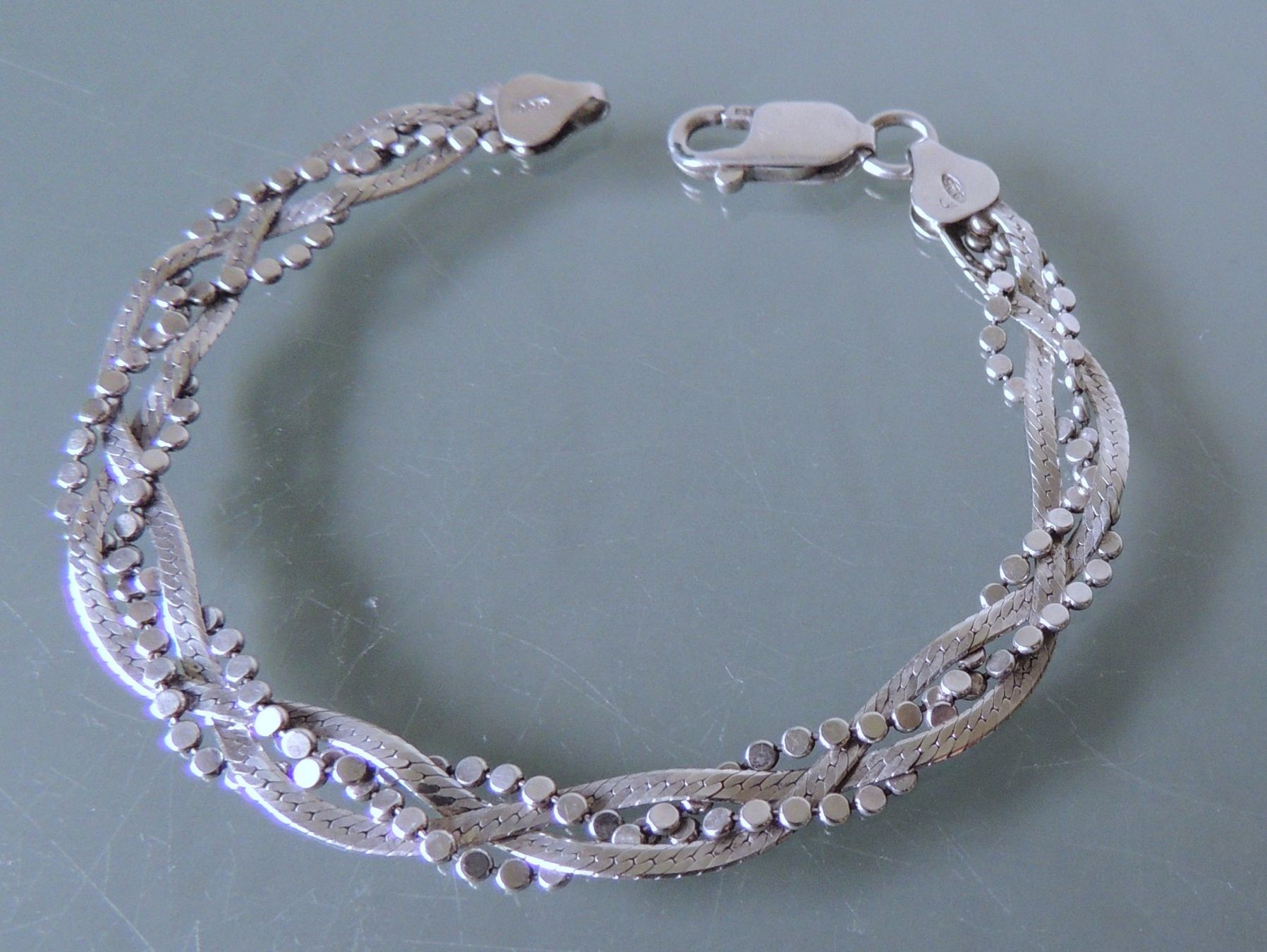 Bracciali & Braccialetti: Silber 925 Armband 19 cm / 7 mm – Usato da Waldenburg venduto da schaller707 1