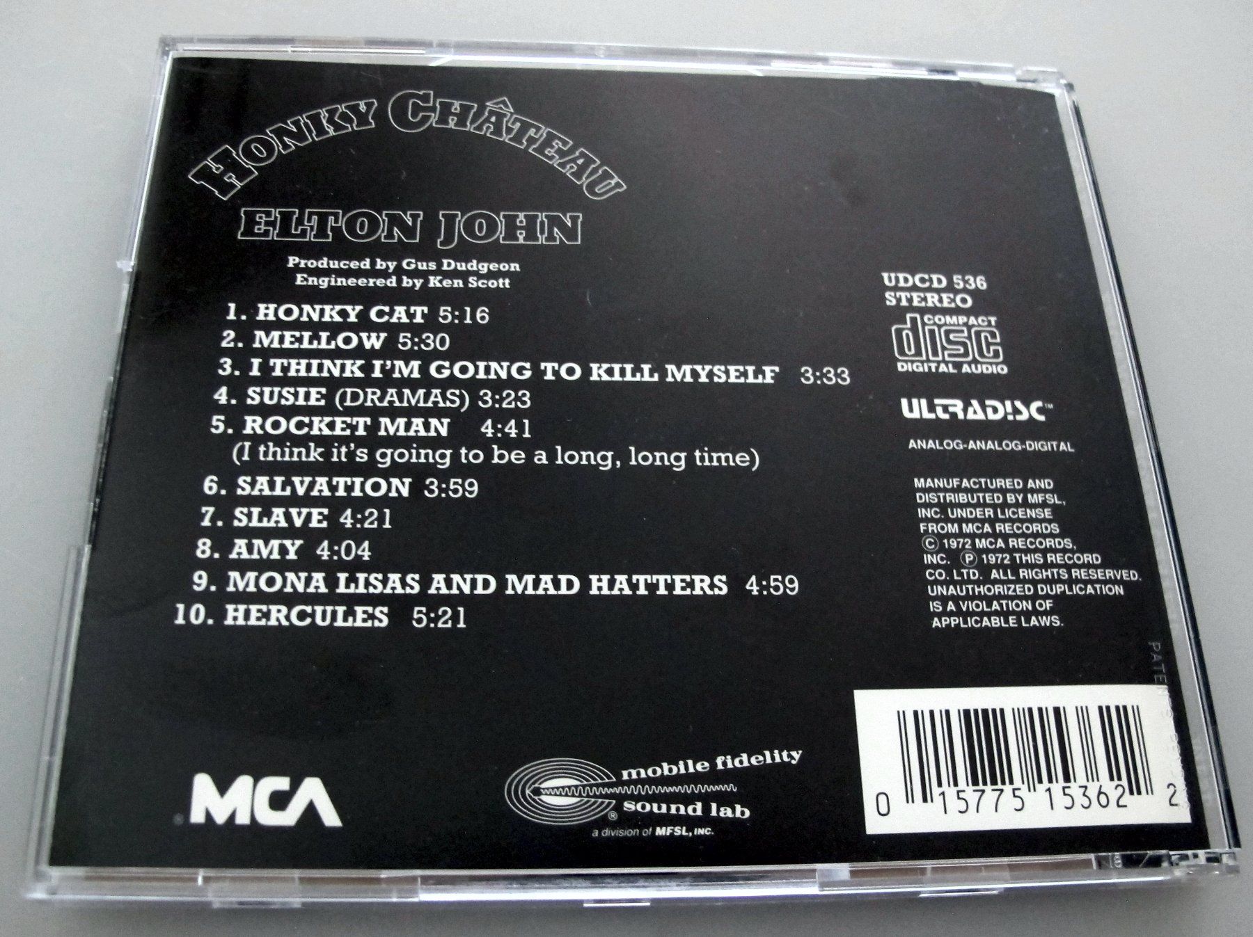 CD: Elton John Honky Château Original MFSL Master Recording – Usato da Reinach AG venduto da Yaris6 1
