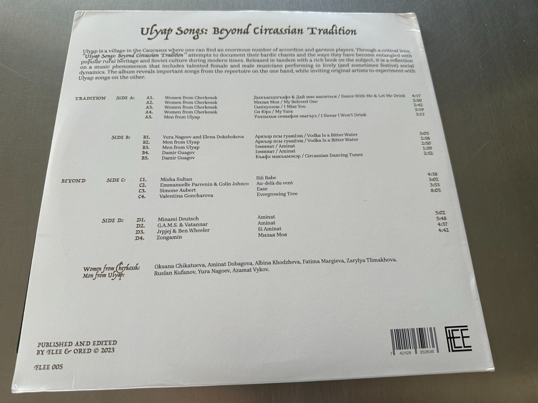 Dischi in vinile: ULYAP SONGS 2LPS BEYOND CIRCASSIAN TRADITION – Usato da Sion venduto da jaipur1401 6