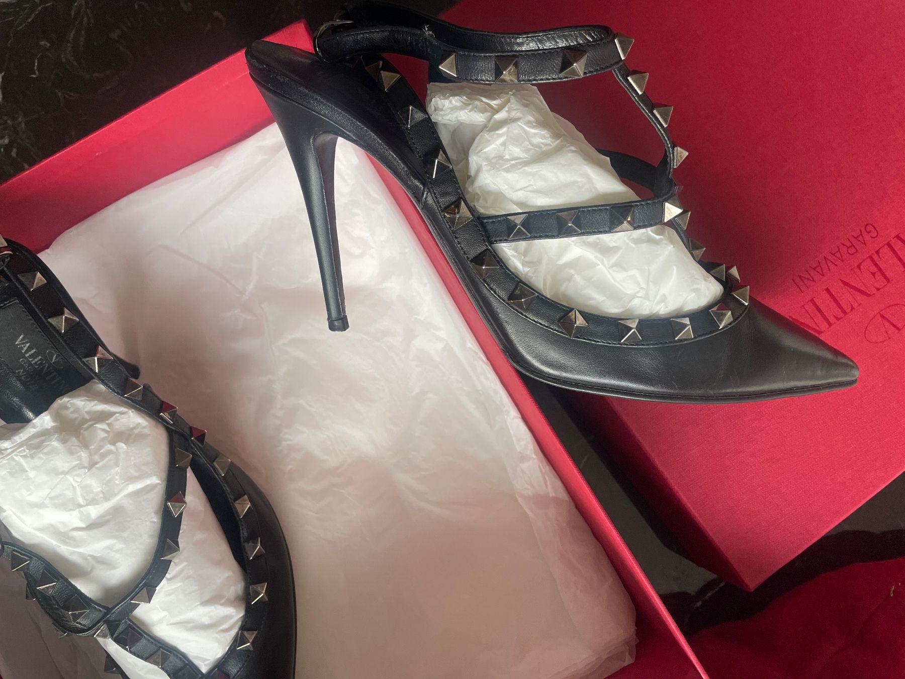 Valentino Scarpe da donna: VALENTINO Rockstud Ankle Strap Pump (10 cm) - Grösse 40 – Usato da Zürich venduto da fabienne1234 3