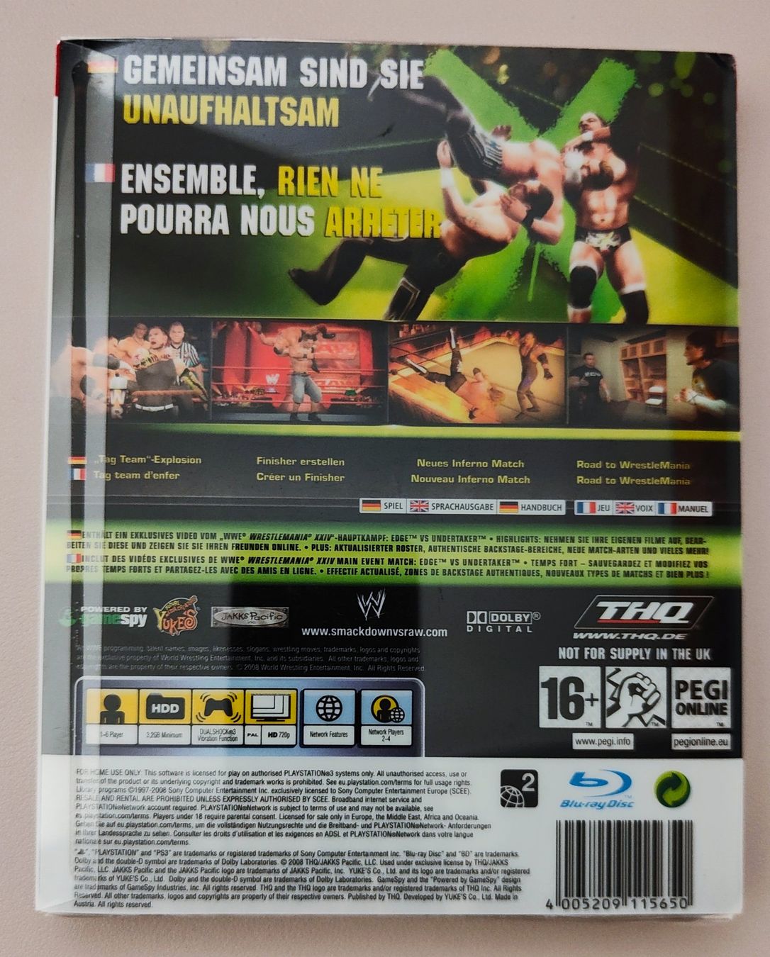 Giochi: SMACKDOWN VS RAW PS3 Steelbook Version NEU / SEALED – Nuovo e nell'imballaggio originale da Bern venduto da breesell321 1