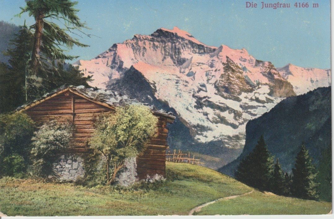 Cartoline postali: Ab 133 Die Jungfrau, 1920 – Usato da Freienbach venduto da Bhaltis