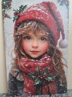 Deko Metallschild Winter/ Weihnachten 20x30cm